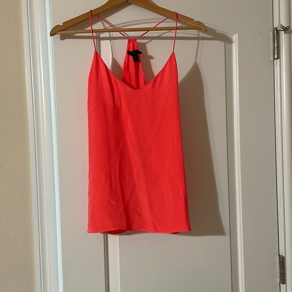 J Crew 100% silk tank top. It’s a coral color. In between pink and orange! - Picture 1 of 4